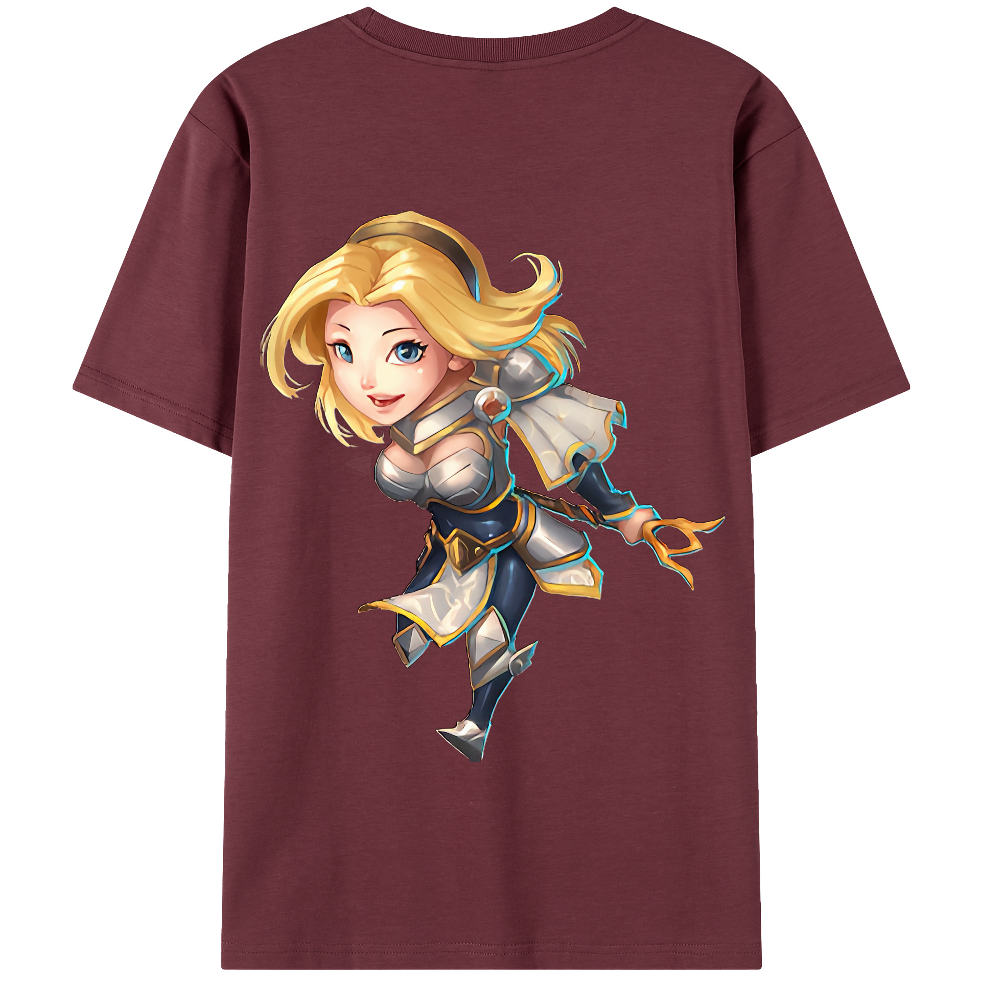リーグ・オブ・レジェンド League of Legends LOL 綿100％半袖Tシャツ（背面プリント）